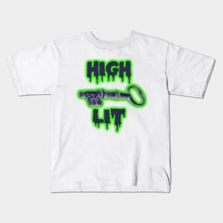 High key lit vintage glowing design Kids T-Shirt